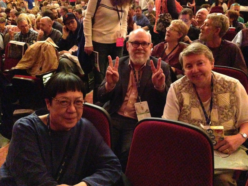 David Bordwell, Kristin Thompson and Ann Hui at Ebertfest 2010